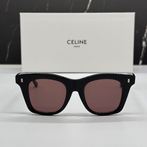 NEW CL40057F 01Y CELINE WOMEN SUNGLASSES BLACK PURPLE EYEWEAR CELINE - Picture 1 of 11